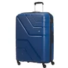 Valise rigide 68 cm 4 roues UPLAND - bleu marine