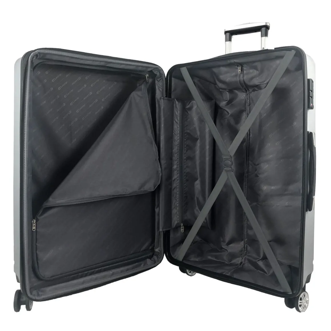 Valise rigide grise Equalizer 66x44x25cm