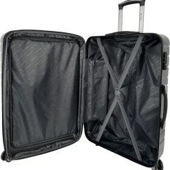 Valise rigide grise Wavy Pop 65x41x25cm