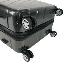 Valise rigide grise Wavy Pop 65x41x25cm