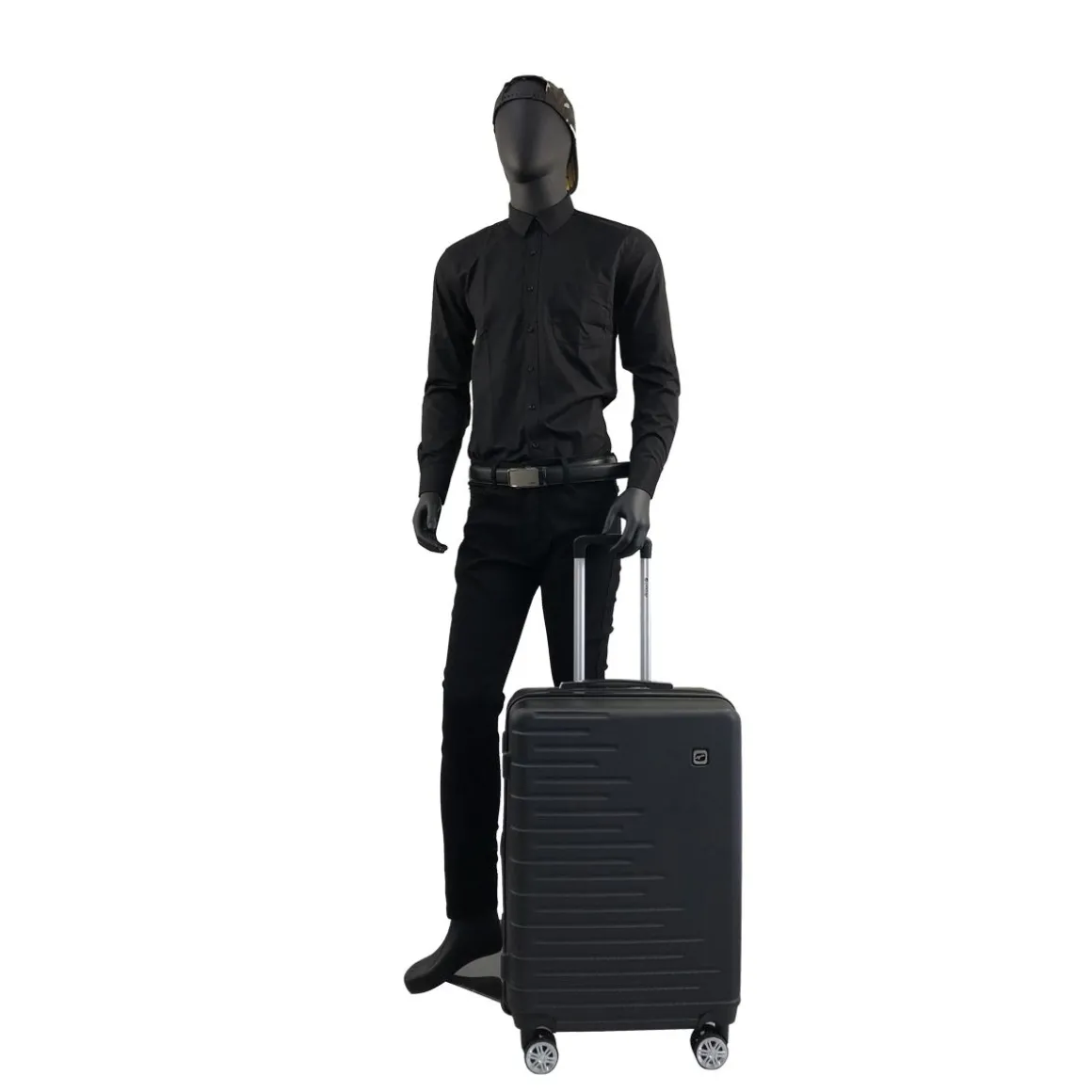 Valise rigide noire Equalizer 66x44x25cm