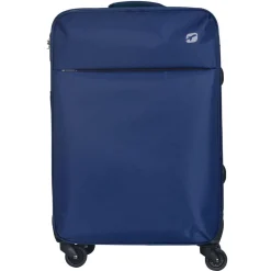 Valise souple 65cm 4 roues FLYLINE - bleu foncé