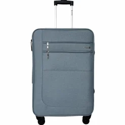 Valise souple 65cm 4 roues HIGHWAY - bleu