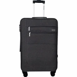 Valise souple 65cm 4 roues HIGHWAY - gris