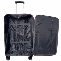 Valise souple 65cm 4 roues HIGHWAY - rouge