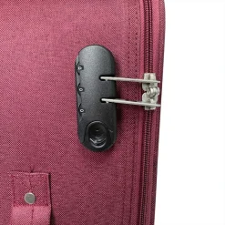 Valise souple 65cm 4 roues HIGHWAY - rouge