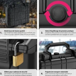 Valise étanche pour appareil photo