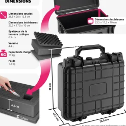 Valise étanche pour appareil photo