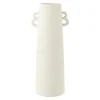Vase Conique avec Anses Russel 55cm Blanc