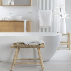 Vase Conique avec Anses Russel 55cm Blanc