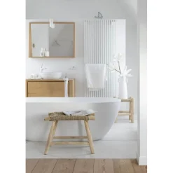 Vase Conique avec Anses Russel 55cm Blanc