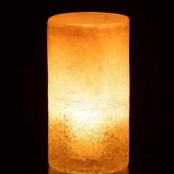 Vase Cylindre en Verre Sumina 23cm Beige