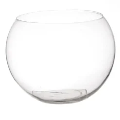 Vase en Verre Boule 25cm Transparent