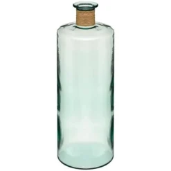 Vase Épaule en Verre Recyclé Lila 75cm Bleu Clair