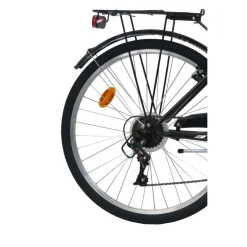 VELO - VTC 26'' Rétro city Rigide Femme Acier - 6 vitesses - Enjambement bas – Freins V-brake