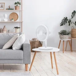 Ventilateur de table design Q.6407 - Blanc