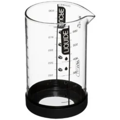 Verre Doseur Gradué Silitop 0,6L Transparent & Noir