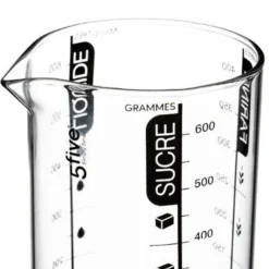 Verre Doseur Gradué Silitop 0,6L Transparent & Noir