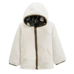 Veste à capuche enfant en sherpa réversible Caracas