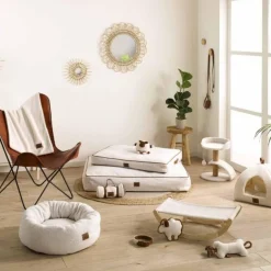 Veste Doudou pour Chien Wooly 35cm Écru