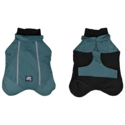 Veste Imperméable Chien Polaire 35cm Émeraude