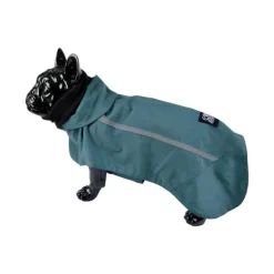 Veste Imperméable Chien Polaire 35cm Émeraude