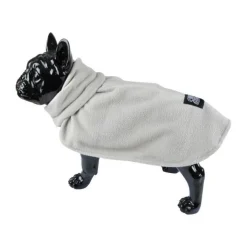 Veste Polaire Chien Frileux 30cm Gris Clair