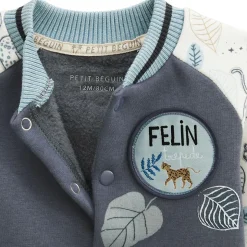 Veste teddy bébé en molleton ultra chaud Félintrépide