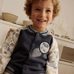 Veste teddy bébé en molleton ultra chaud Félintrépide