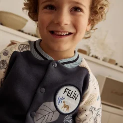 Veste teddy bébé en molleton ultra chaud Félintrépide