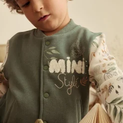 Veste teddy bébé en molleton Merlin