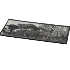 Vide-Poche en Verre Black Forest 21cm Noir