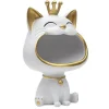 Vide-Poche Statue Chat 25cm Blanc