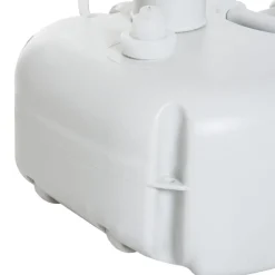 Évier à Main Portable Jardin Extérieur Camping Voyager avec Réservoir d'Eau 17L Pompe à Pied 83 x 50 x 103 cm Gris