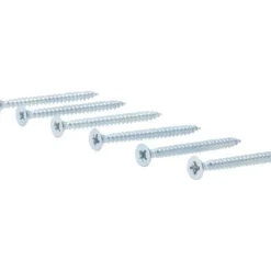 Vis à bois tête fraisée PZ zinguée Vissal filet total 5x60 mm x50 vis