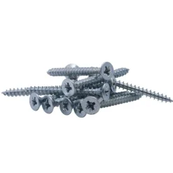 Vis à bois tête fraisée PZ zinguée Vissal filet total 5x20 mm x18 vis