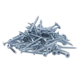 Vis à bois tête fraisée PZ zinguée Vissal filet total 3,5x20 mm x100 vis