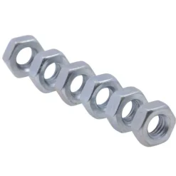 Vis à métaux zinguée tête cylindrique bombée PZ cruciforme Vissal Ø 6x20 mm lot de 12 vis+écrou