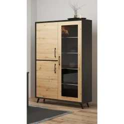 Vitrine 3 portes LED inclus L116cm VIVA