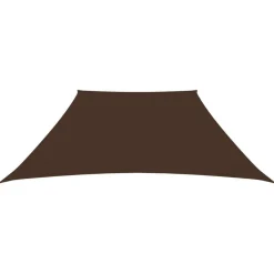 Voile de parasol Tissu Oxford trapeze 3/4x3 m Marron