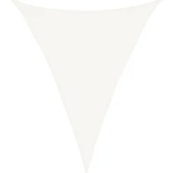 Voile d'ombrage 160 g/m^2 Blanc 3x4x4 m PEHD
