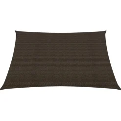 Voile d'ombrage 160 g/m^2 Marron 2,5x2,5 m PEHD