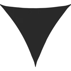 Voile d'ombrage 160 g/m^2 Noir 3,6x3,6x3,6 m PEHD