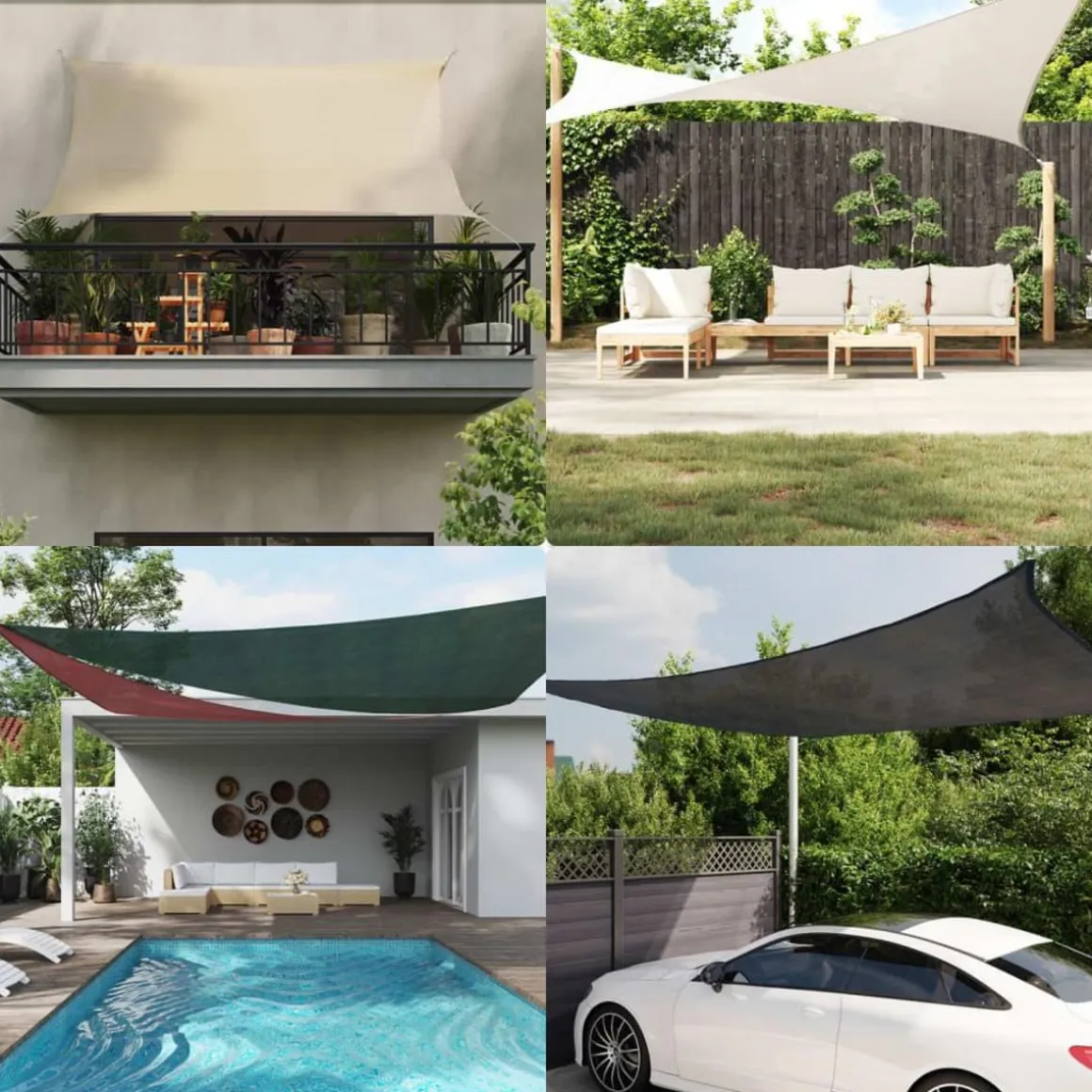 Voile d'ombrage 160 g/m^2 Orange 2,5x4 m PEHD