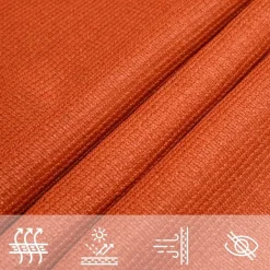 Voile d'ombrage 160 g/m^2 Orange 2,5x4 m PEHD