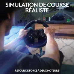 Volant + Pédalier Volant G920 + Casque G335 Noir