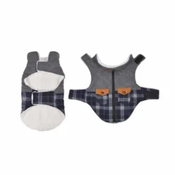 Vêtement pour Chien Veste Bicolore 30cm Bleu