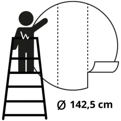 WallArt Papier peint cercle The Kingfisher 142,5 cm