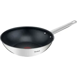 Wok induction COOK EAT inox revêtu 28 cm