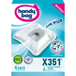 X351 Lot 4 Sacs Aspirateurs en Microfibres